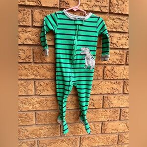 10/$25 •‎ Carters Dinosaur Striped Zip Footed Sleeper